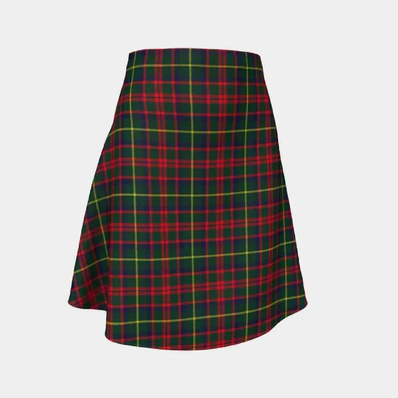 MacKintosh Hunting Modern Tartan Flared Skirt belted skirt waist