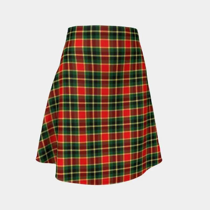 MacLachlan Hunting Modern Tartan Flared Skirt corduroy skirt comfortable