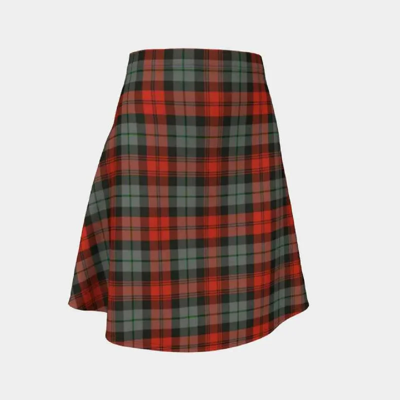 MacLachlan Weathered Tartan Flared Skirt lace skirt delicate