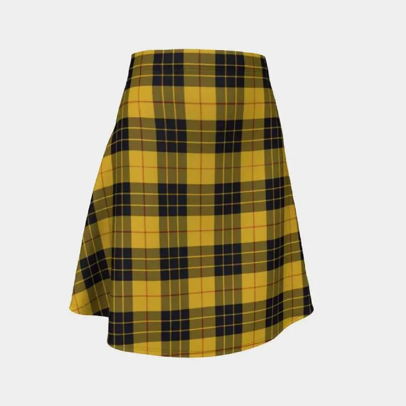 MacLeod of Lewis Ancient Tartan Flared Skirt silk skirt sleek