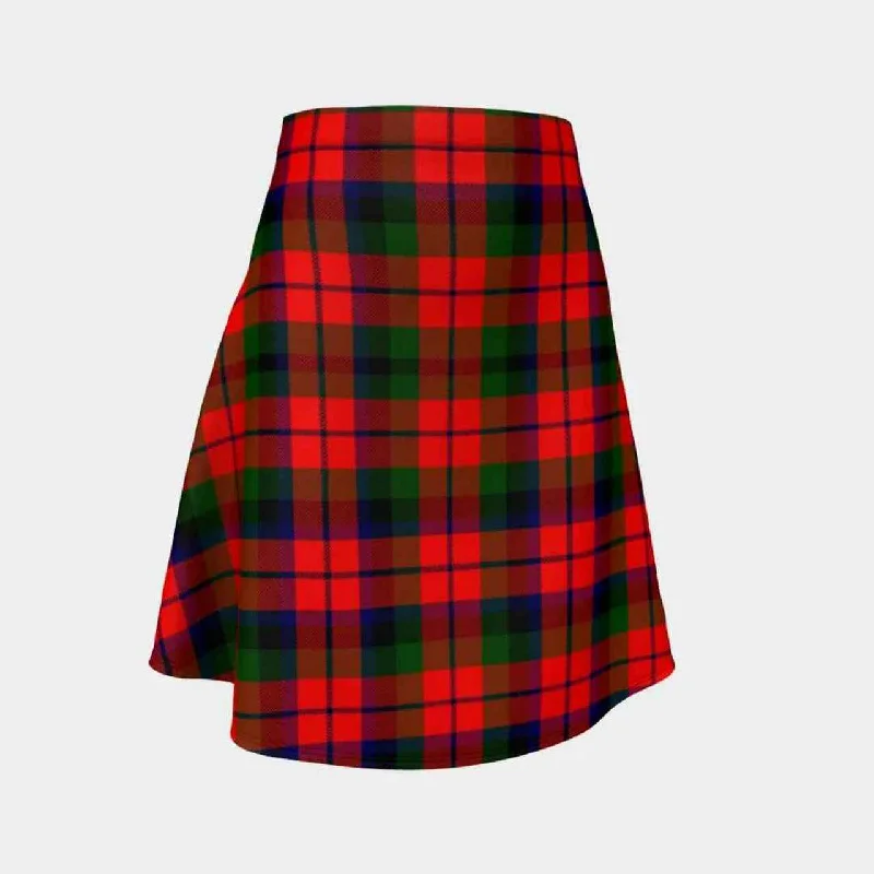 MacNaughton Modern Tartan Flared Skirt cotton skirt soft