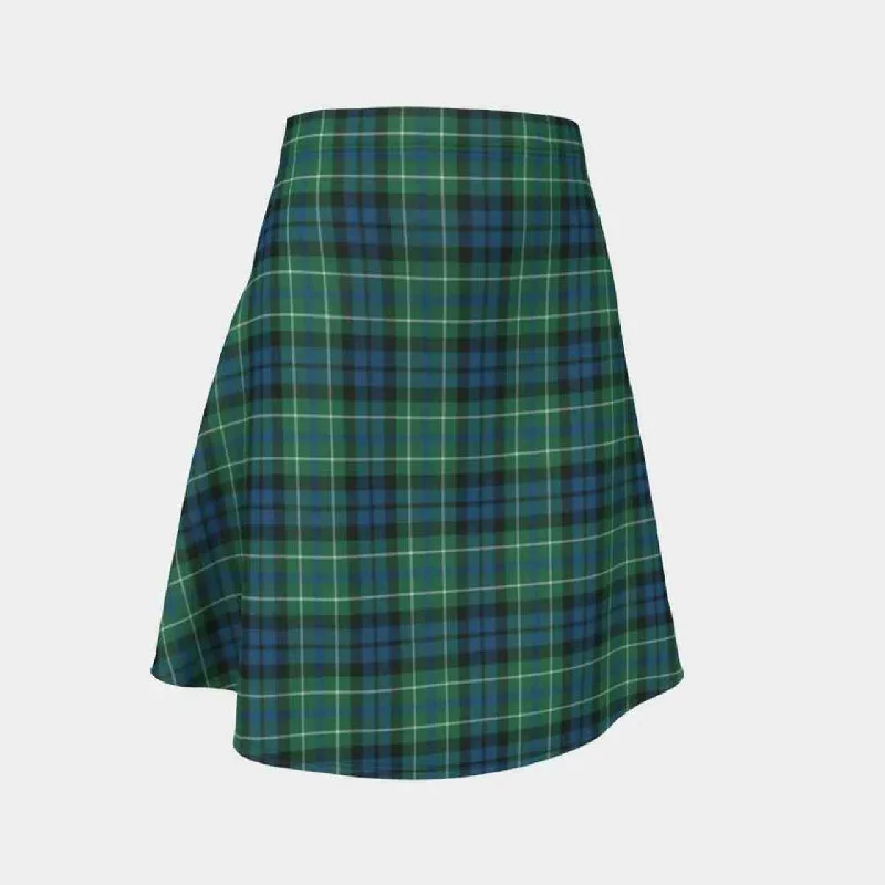 MacNeill of Colonsay Ancient Tartan Flared Skirt wool skirt warm