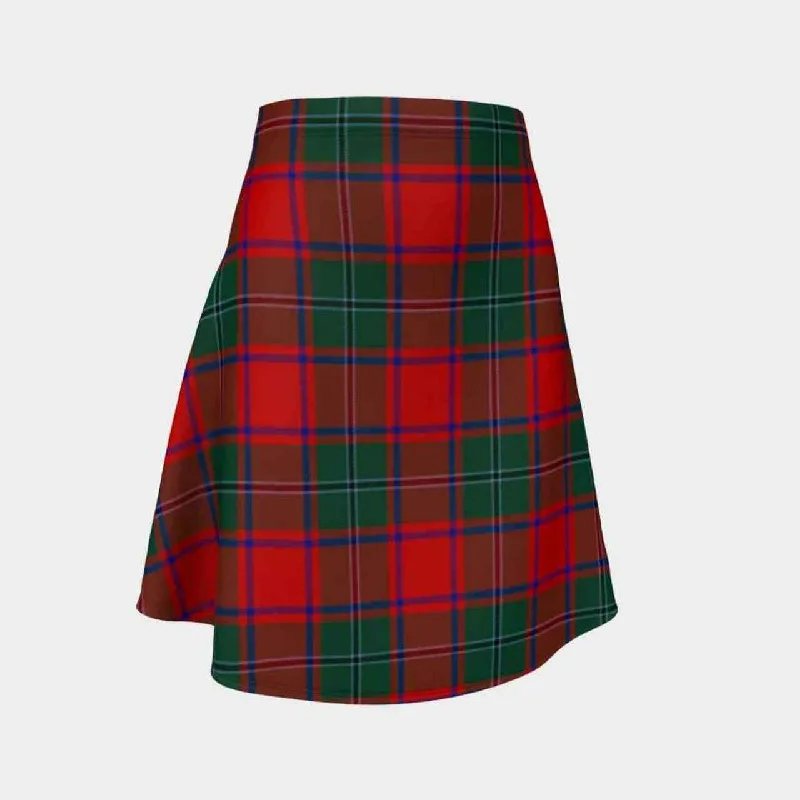 MacPhail Tartan Flared Skirt ribbed skirt waist