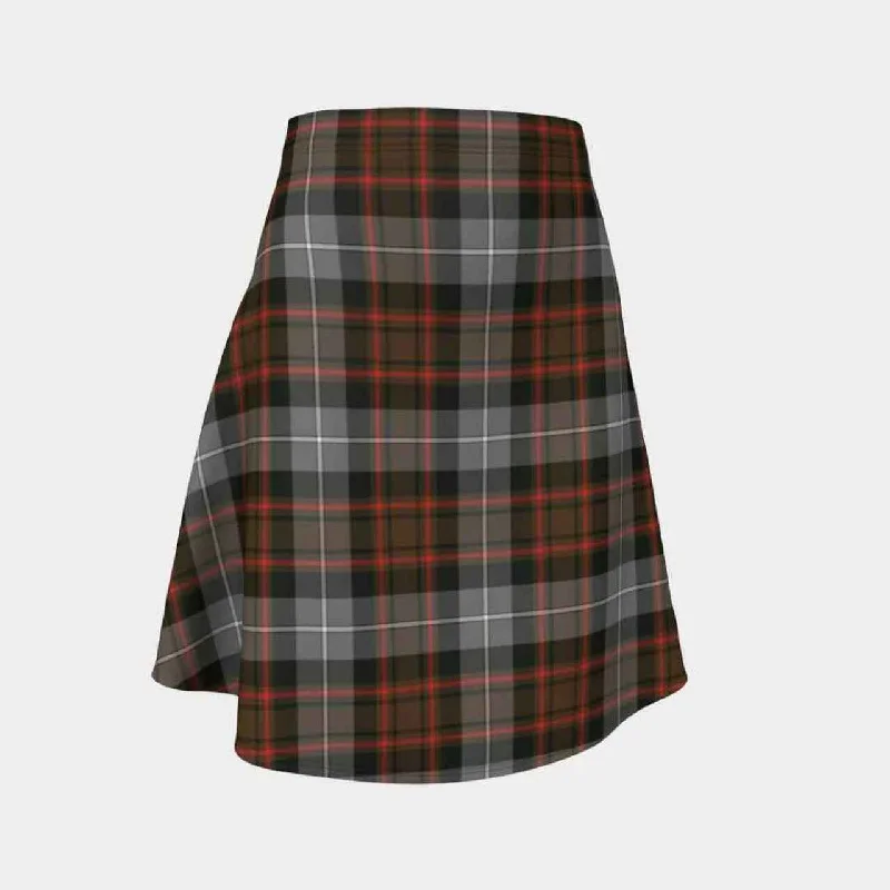 MacRae Hunting Weathered Tartan Flared Skirt velvet skirt luxury