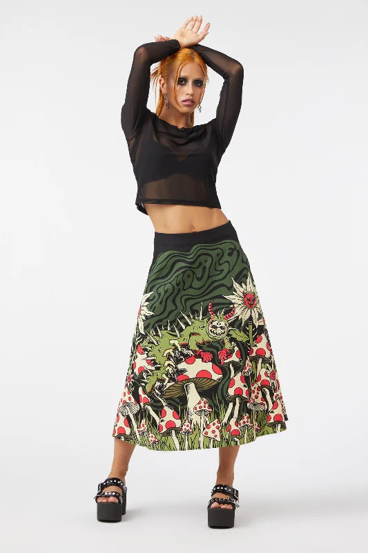 Who Are You Scene Border Skirt ruffled skirt detail